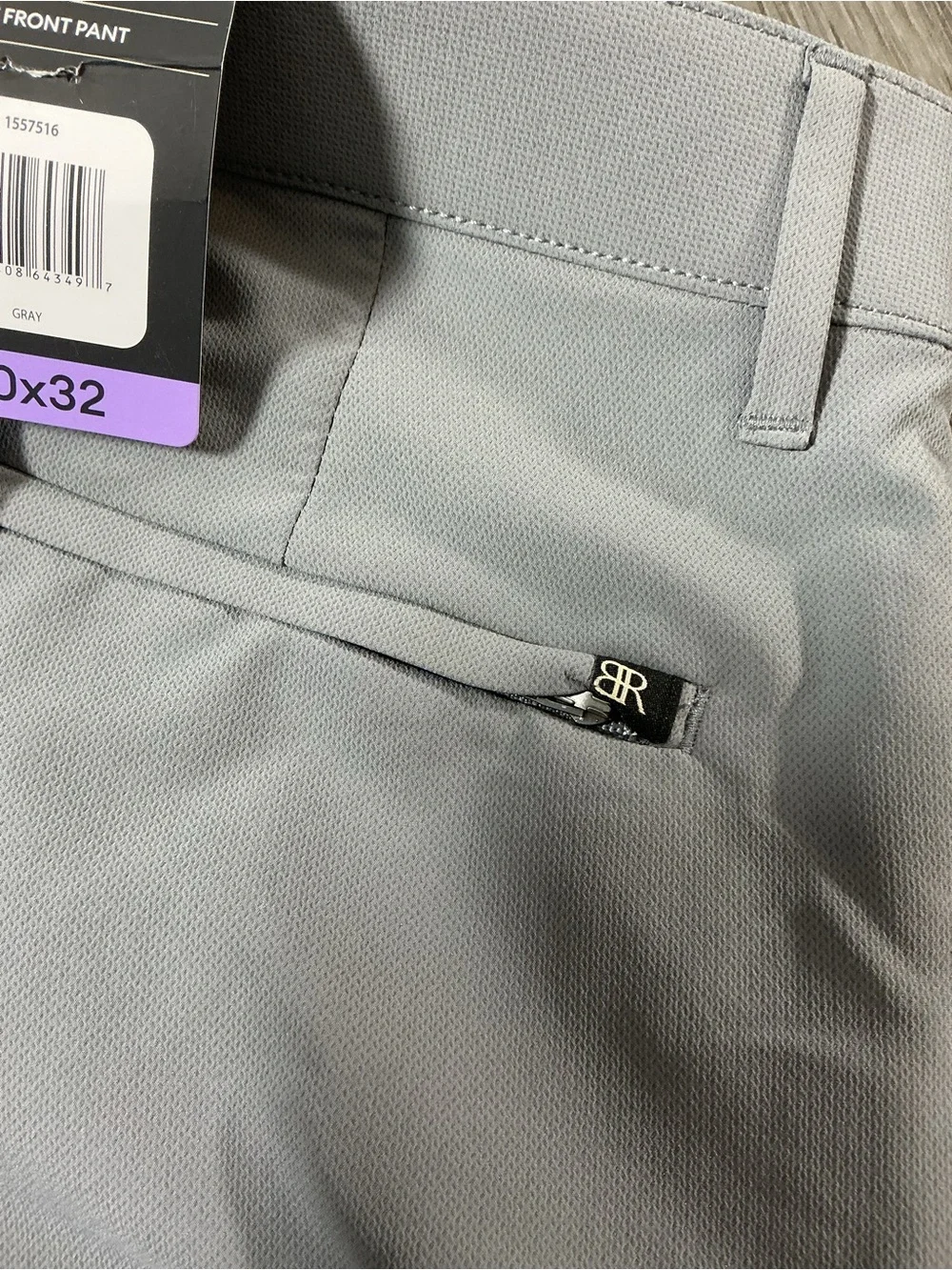 NWT Banana Republic Men’s Performance Flat Front Tech Gray Pants 30x32